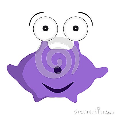 Monster on white background Vector Illustration