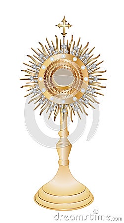 Monstrance Vector Illustration