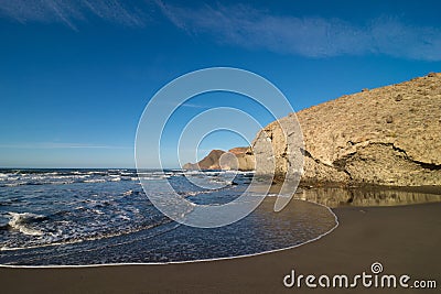 Monsul beach at Cabo de Gata Stock Photo