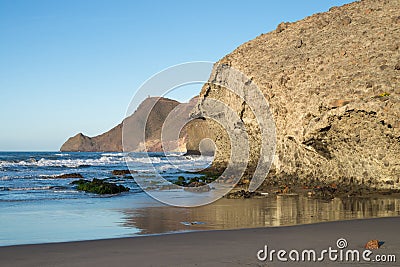 Monsul beach at Cabo de Gata Stock Photo