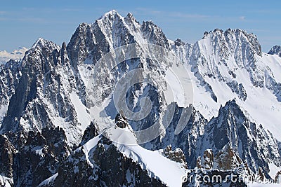 Mont Blanc Massif Stock Photo