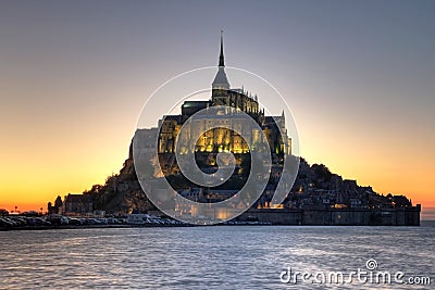 Mont Saint Michel Abbey, Normandy, France Stock Photo