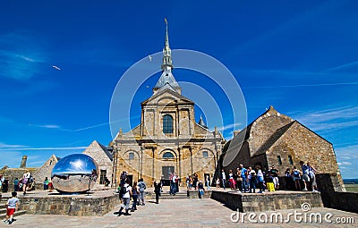 Mont Saint Michel Abbey Editorial Stock Photo