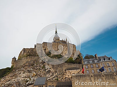 Mont Saint-Michel of France. Travelers want to see it once Editorial Stock Photo