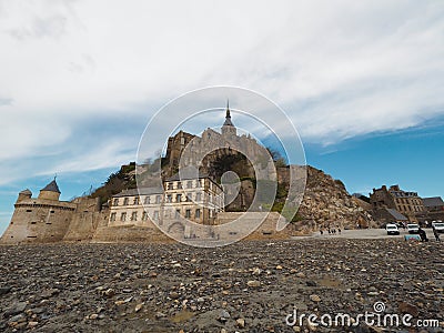 Mont Saint-Michel of France. Travelers want to see it once Editorial Stock Photo