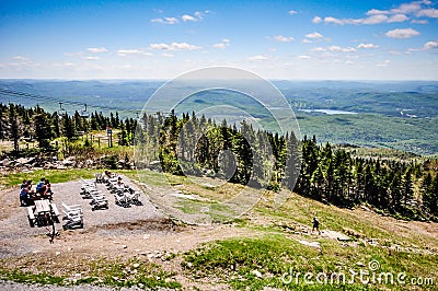 Mont Tremblant Peak, Quebec Editorial Stock Photo
