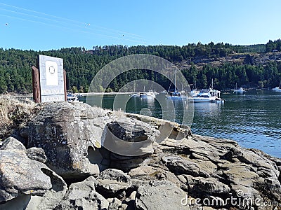 Montague Harbour Marine Provincial Park Editorial Stock Photo