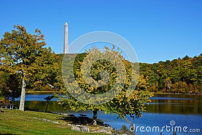 Montague, Sussex County, New Jersey, USA: Veterans monument at High Point State Park Stock Photo