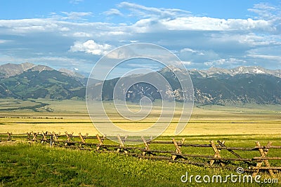 Montana Ranch Stock Photo