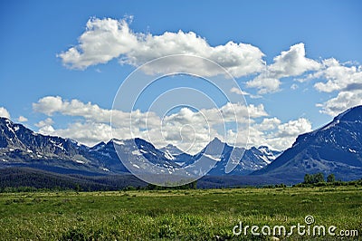 Montana Rocky Mountains Stock Photo