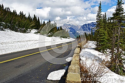 Montana Scenic Road Stock Photo