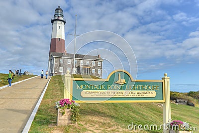 Montauk Point Lighthouse Editorial Stock Photo