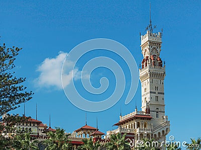 Montazah Palace Tower Stock Photo