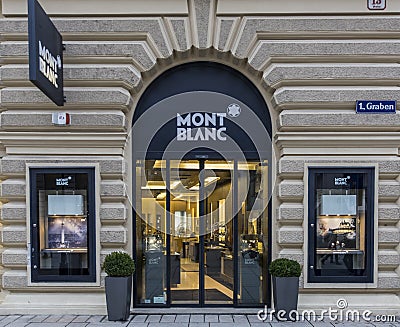 Montblanc shop Editorial Stock Photo