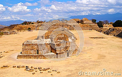 Monte Alban ruins Stock Photo