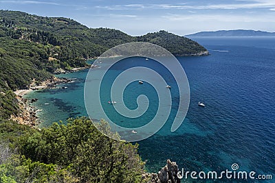 Monte Argentario, promontory on the Tirreno sea in Tuscany Stock Photo