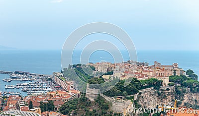 Monte Carlo aerial view, Monaco Stock Photo