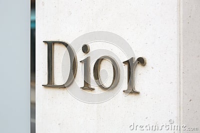 Dior fashion luxury store sign in Monte Carlo, Monaco Editorial Stock Photo