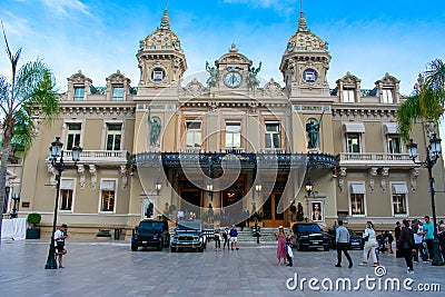 11.01.22 Monte Carlo, Monaco : Grand Casino in Monte Carlo, Monaco, Cote de Azur, Europe. Editorial Stock Photo