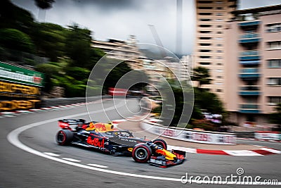 F1, 2019, Monaco Grand Prix, FP2 Editorial Stock Photo