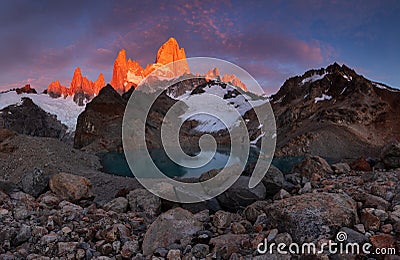 Monte Fitz Roy, Patagonia, Argentina Stock Photo