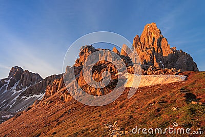 Monte Paterno (Paternkofel) Stock Photo