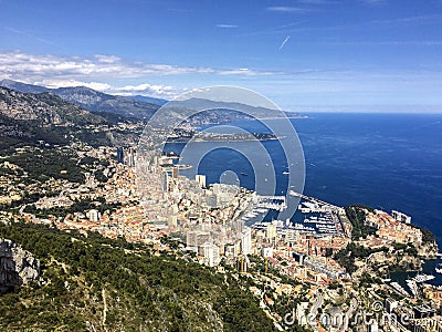 Montecarlo, Monaco, city skyline panorama Stock Photo