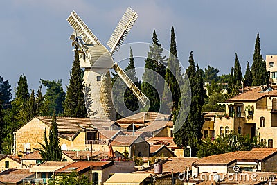 Montefiore windmill Stock Photo