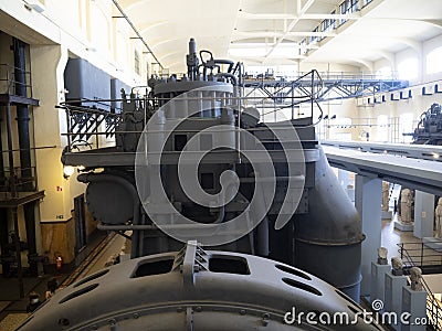 Montemartini Rome roman museum inside electric Plant Editorial Stock Photo