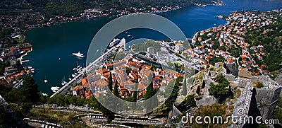 Montenegro. Kotor bay Stock Photo