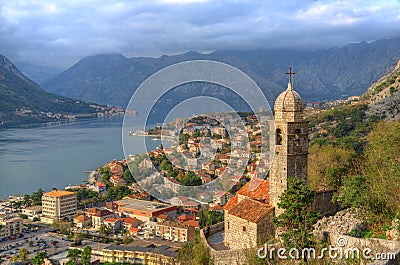 Montenegro, Kotor bay, Kotor - old town, Church of Our Lady of remedy Editorial Stock Photo