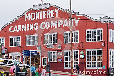 Monterey Canning Company on a historic Cannery Row, downtown of Monterey, California Editorial Stock Photo