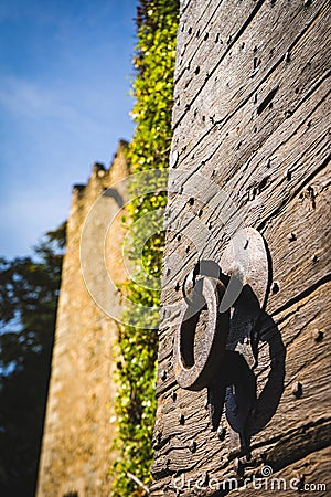 Montesquiu Castle in Ripoll, Catalonia, Spain. Stock Photo