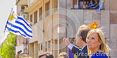 Uruguayan President at Assumption Parade, Montevideo, Uruguay Editorial Stock Photo