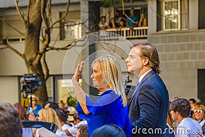 Uruguayan President at Assumption Parade, Montevideo, Uruguay Editorial Stock Photo