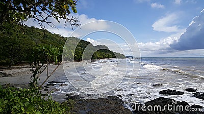 Montezuma beach Stock Photo