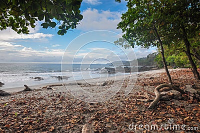 Montezuma Beach, Nicoya Peninsula, Costa Rica Stock Photo