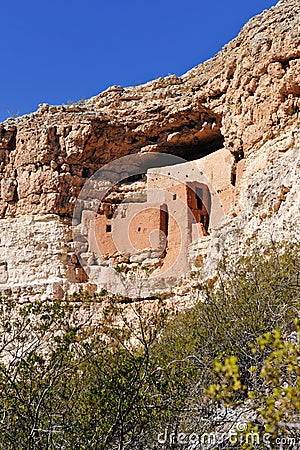 Montezuma Castle Arizona Stock Photo