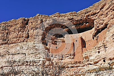 Montezuma Castle Arizona Stock Photo