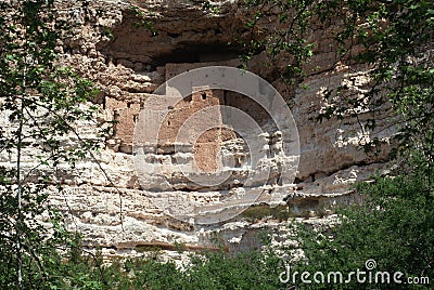 Montezuma castle Indian Ruins, AZ Stock Photo