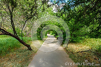 Montezuma Castle trail Stock Photo