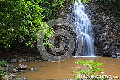 Montezuma waterfall in Costa Rica Stock Photo