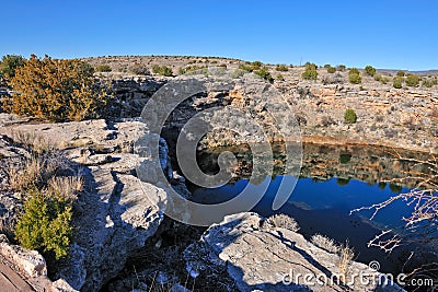 Montezuma well Stock Photo