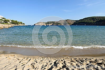 Montgo beach of la Escala and Torroella de Montgri, Costa Brava, Girona province, Catalonia, Spain Stock Photo