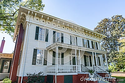 First White House of the Confederacy Editorial Stock Photo