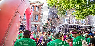 Joy to Life, Walk of Life for Breast Cancer Editorial Stock Photo