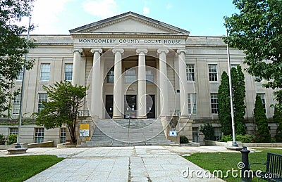 The Montgomery County Maryland Courthouse building Editorial Stock Photo
