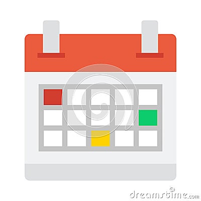 Month flat vector icon Vector Illustration