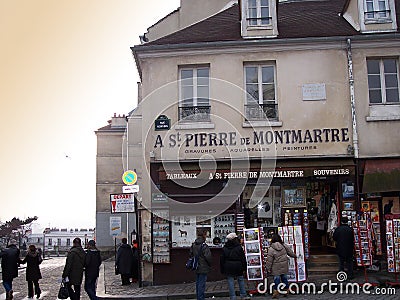 Montmartre Editorial Stock Photo