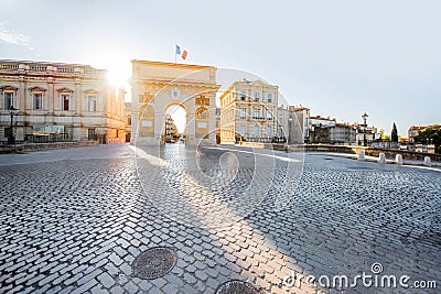 Montpellier city in France Stock Photo